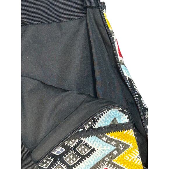 Ann Taylor Loft Aztec Tribal Multicolor Print Side Zip Mini Skirt Women's Size 8 - Picture 5 of 5